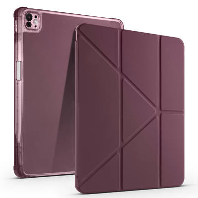 Apple iPad Pro 13 2025 M5 Kılıf Zore Tri Folding Kalem Bölmeli Standlı Kılıf - 8
