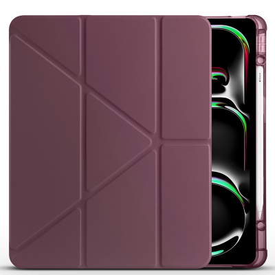 Apple iPad Pro 13 2025 M5 Kılıf Zore Tri Folding Kalem Bölmeli Standlı Kılıf - 22