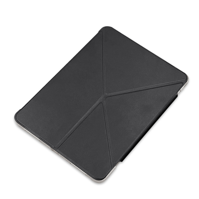 Apple iPad Pro 13 2025 M5 Raptic Clear Folio Airbagli Şeffaf Kapaklı Katlanabilir Standlı Kılıf - 11