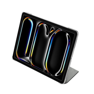 Apple iPad Pro 13 2025 M5 Raptic Clear Folio Airbagli Şeffaf Kapaklı Katlanabilir Standlı Kılıf - 6