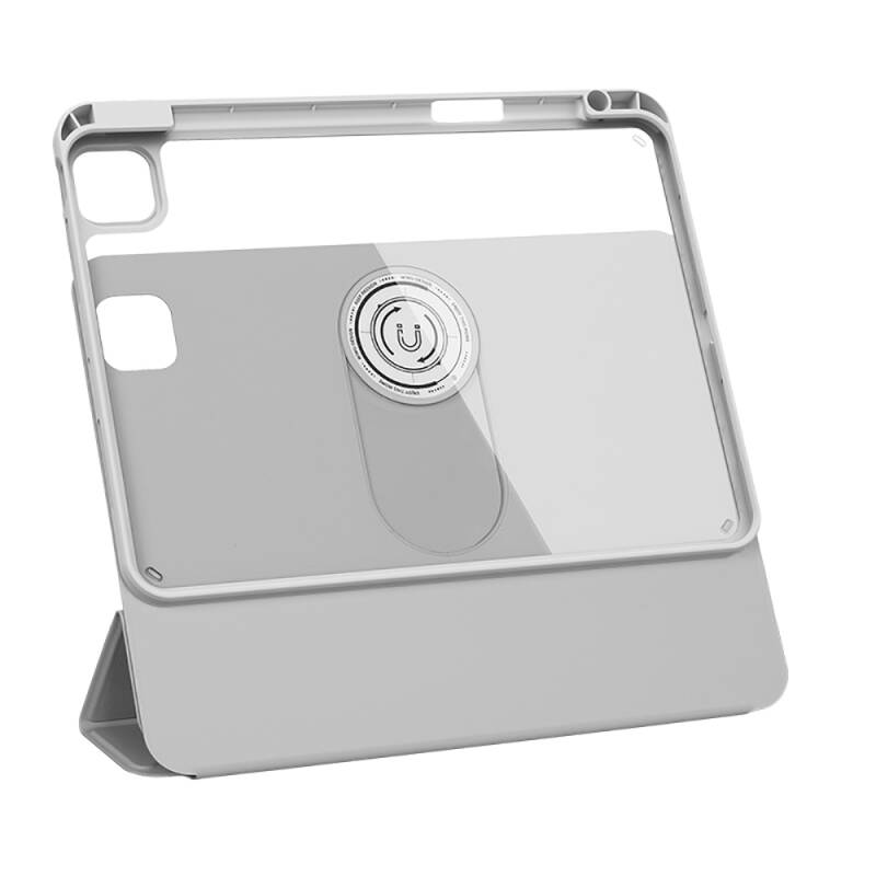 Apple iPad Pro 13 2025 M5 Wiwu 360° Dönebilen Standlı Magnetik Koruyucu Tablet Kılıfı - 4