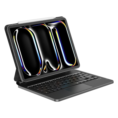 Apple iPad Pro 13 2025 M5 Wiwu MK-003 Gizli Kalem Bölmeli Klavyeli Standlı Kılıf - 6