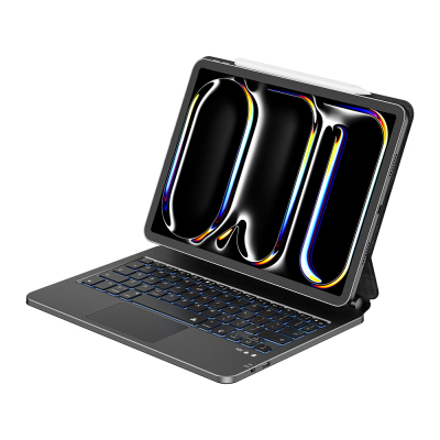 Apple iPad Pro 13 2025 M5 Wiwu MK-003 Gizli Kalem Bölmeli Klavyeli Standlı Kılıf - 7