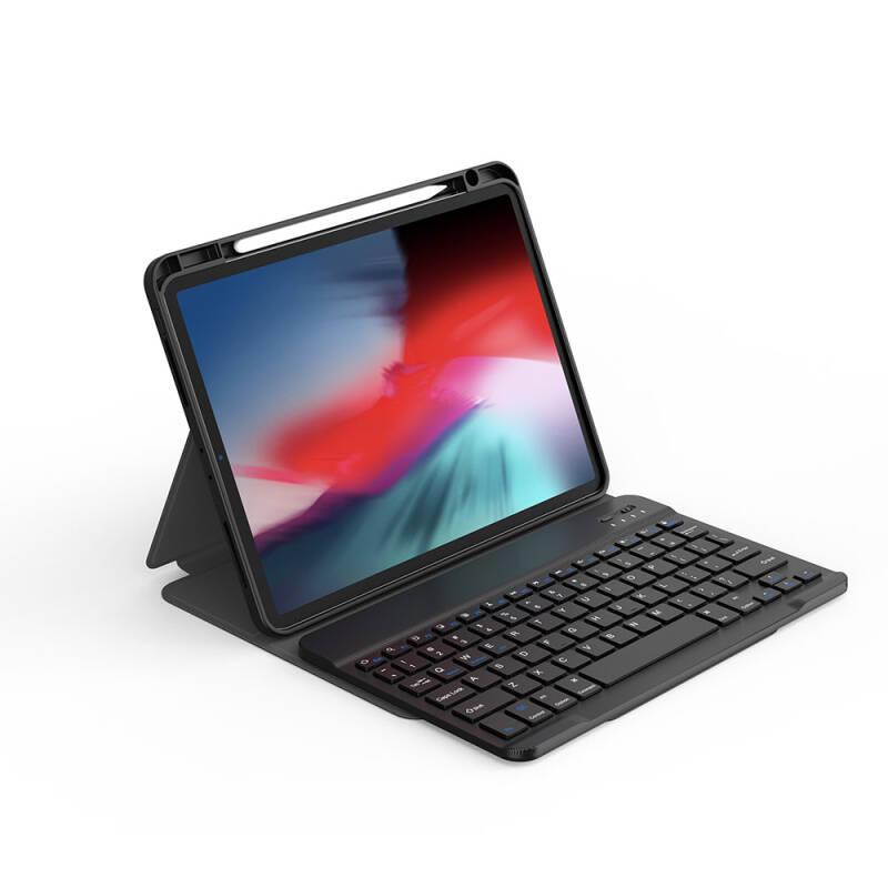 Apple iPad Pro 13 2025 M5 Wiwu Protective Gizli Kalem Bölmeli Klavyeli Kılıf - 8