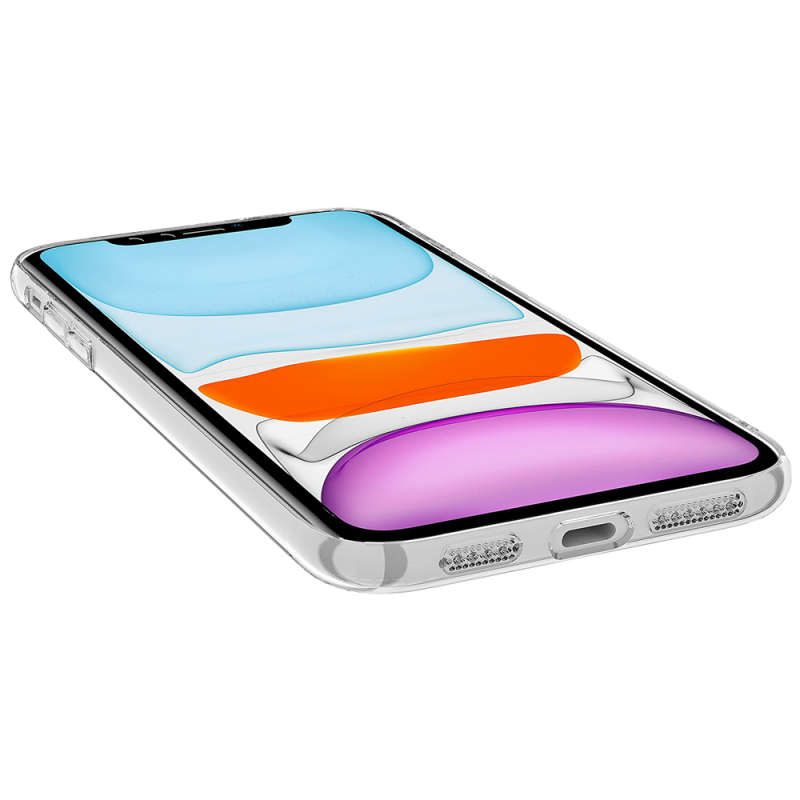 Apple iPhone 11 Camera Protected M-Safe Charging Transparent Zore London Hard PC Case - 3