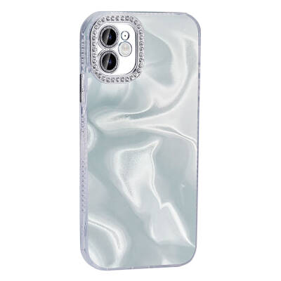 Apple iPhone 11 Case Airbag Shiny Stone Detail Design Zore Esila Cover - 5