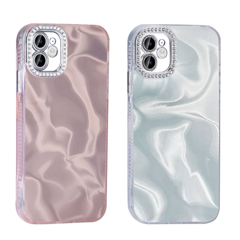 Apple iPhone 11 Case Airbag Shiny Stone Detail Design Zore Esila Cover - 8