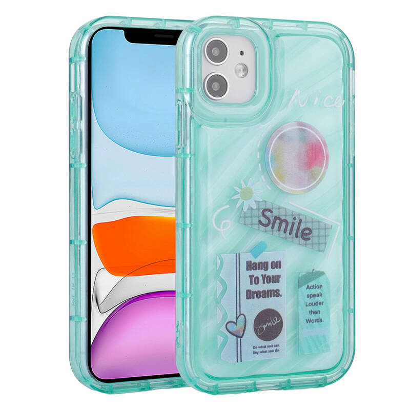 Apple iPhone 11 Case Camera Protected Colorful Airbag Framed Zore Perla Cover - 1