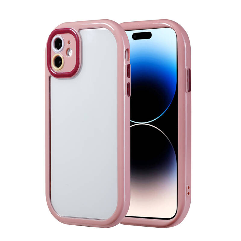 Apple iPhone 11 Case Camera Protected Colorful Edge Frame Design Zore Vitamin Cover - 1