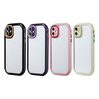 Apple iPhone 11 Case Camera Protected Colorful Edge Frame Design Zore Vitamin Cover - 2