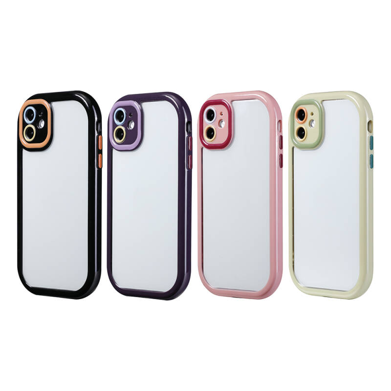 Apple iPhone 11 Case Camera Protected Colorful Edge Frame Design Zore Vitamin Cover - 2