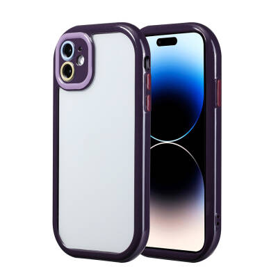 Apple iPhone 11 Case Camera Protected Colorful Edge Frame Design Zore Vitamin Cover - 3