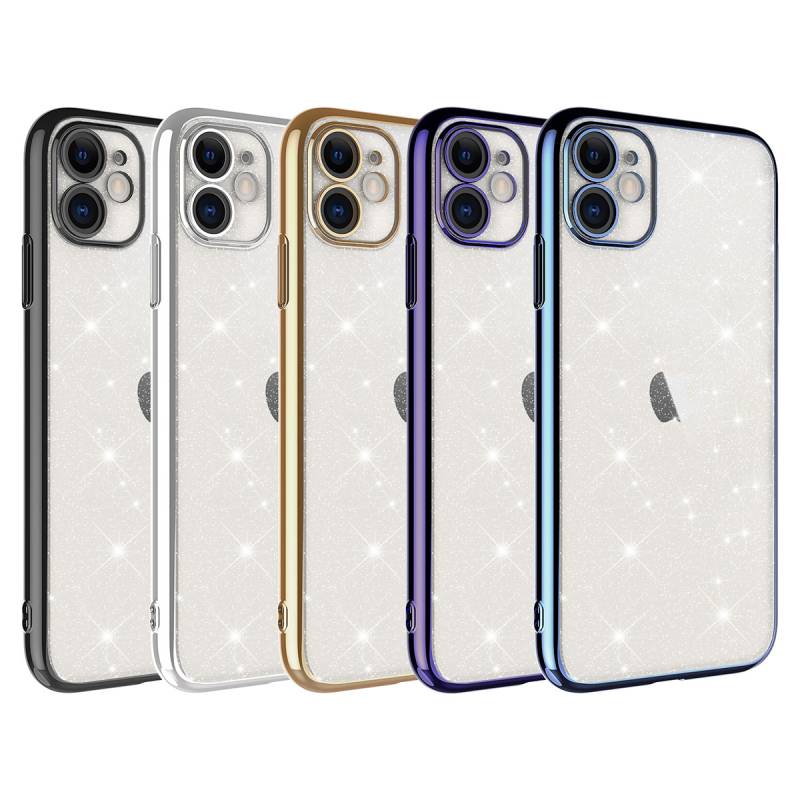 Apple iPhone 11 Case Camera Protected Colorful Framed Glittery Zore Garage Cover - 7