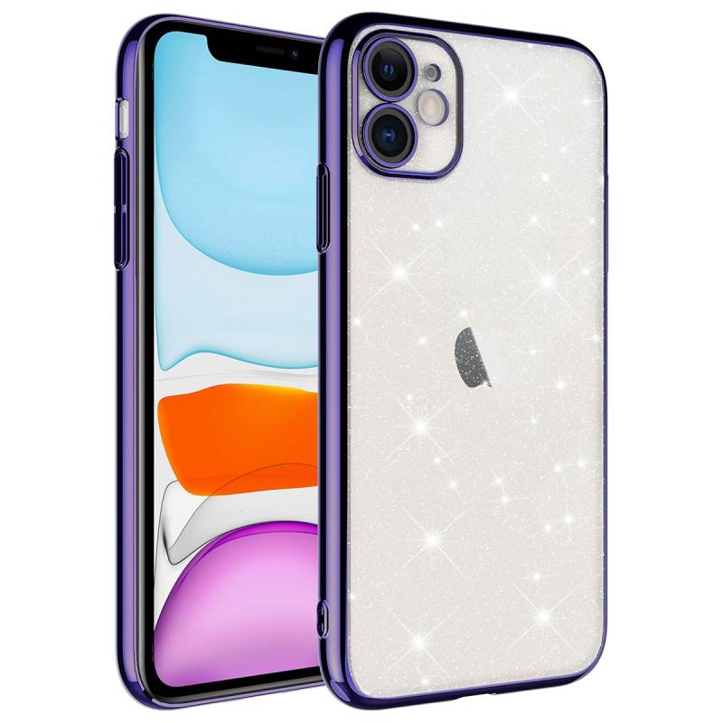 Apple iPhone 11 Case Camera Protected Colorful Framed Glittery Zore Garage Cover - 2