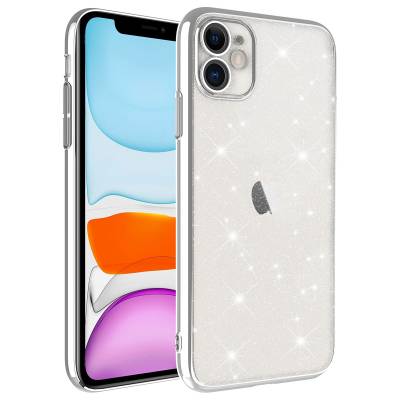 Apple iPhone 11 Case Camera Protected Colorful Framed Glittery Zore Garage Cover - 6