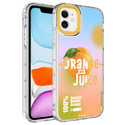 Apple iPhone 11 Case Camera Protected Colorful Patterned Hard Silicone Zore Korn Cover - 5
