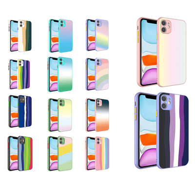 Apple iPhone 11 Case Camera Protected Colorful Tempered Zore X-Glass Cover - 2
