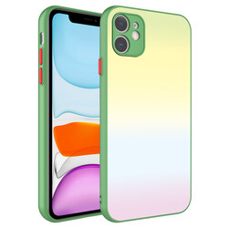 Apple iPhone 11 Case Camera Protected Colorful Tempered Zore X-Glass Cover - 14