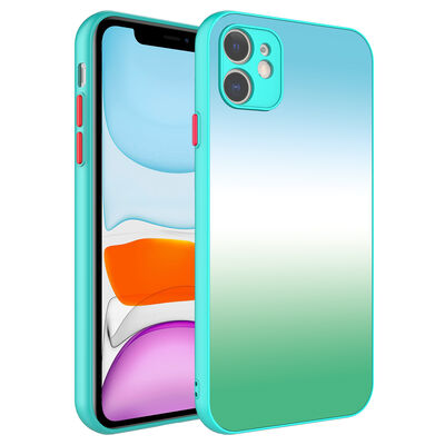 Apple iPhone 11 Case Camera Protected Colorful Tempered Zore X-Glass Cover - 10