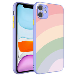 Apple iPhone 11 Case Camera Protected Colorful Tempered Zore X-Glass Cover - 16