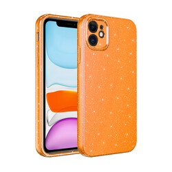 Apple iPhone 11 Case Camera Protected Glittery Luxury Zore Cotton Cover - 7
