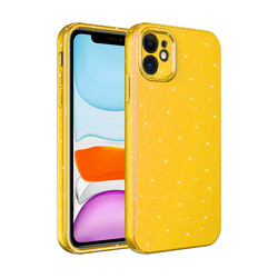 Apple iPhone 11 Case Camera Protected Glittery Luxury Zore Cotton Cover - 10