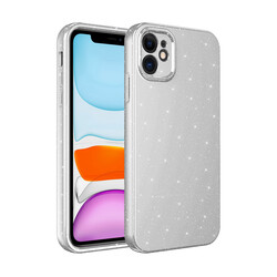 Apple iPhone 11 Case Camera Protected Glittery Luxury Zore Cotton Cover - 16