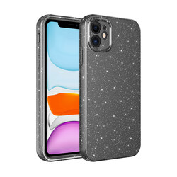 Apple iPhone 11 Case Camera Protected Glittery Luxury Zore Cotton Cover - 20