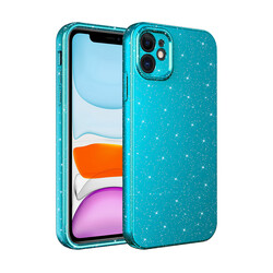 Apple iPhone 11 Case Camera Protected Glittery Luxury Zore Cotton Cover - 5