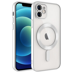 Apple iPhone 11 Case Camera Protected Magsafe Wireless Charger Zore Demre Cover - 5