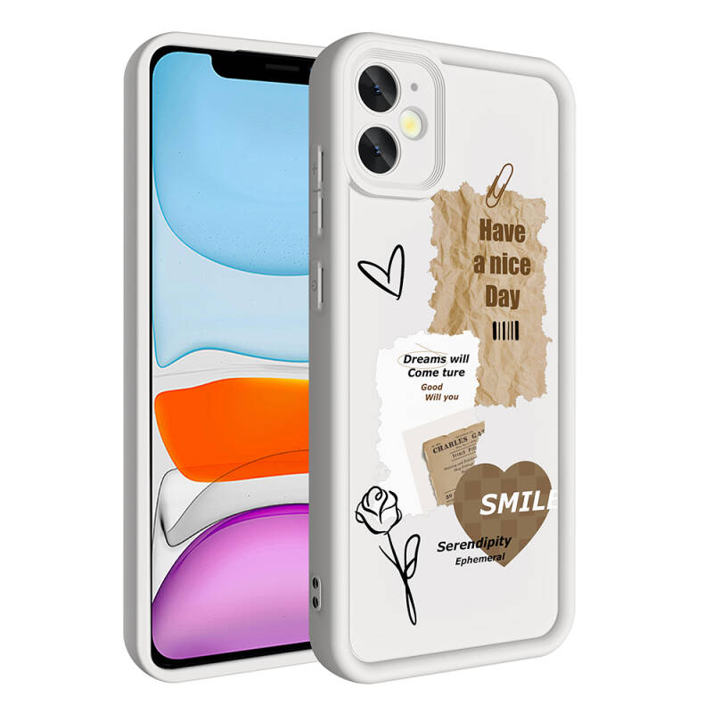 Apple iPhone 11 Case Camera Protected Printed Back Surface Zore Klas Cover - 2