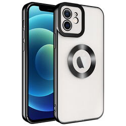 Apple iPhone 11 Case Camera Protected Zore Omega Cover With Logo - 12