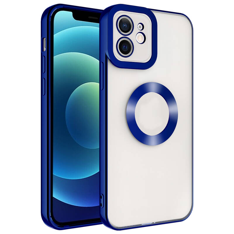 Apple iPhone 11 Case Camera Protected Zore Omega Cover With Logo - 15