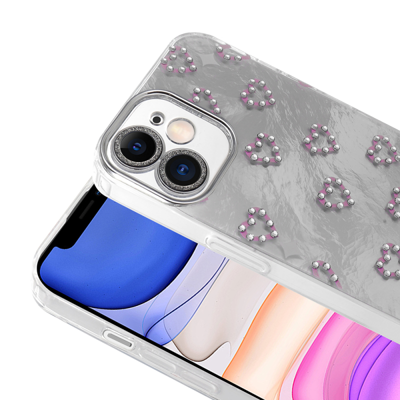 Apple iPhone 11 Case Camera Protection Figured Zore Ponti Silicone Cover - 11
