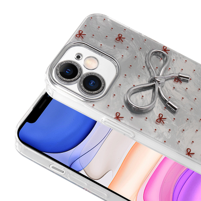 Apple iPhone 11 Case Camera Protection Figured Zore Ponti Silicone Cover - 13