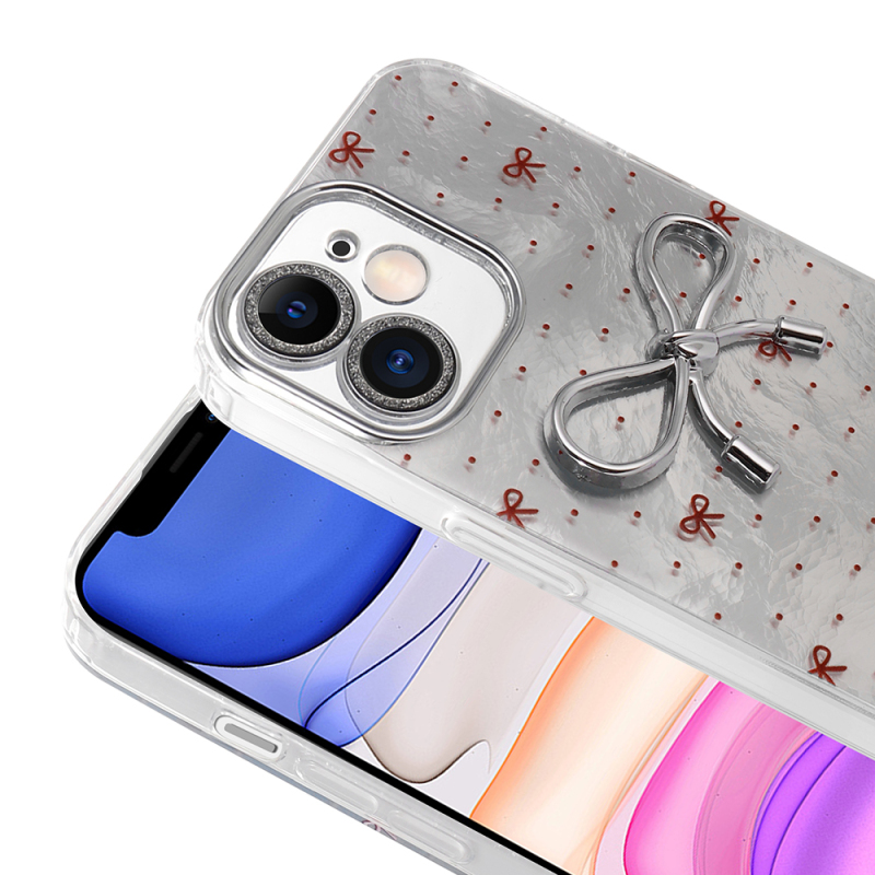 Apple iPhone 11 Case Camera Protection Figured Zore Ponti Silicone Cover - 13