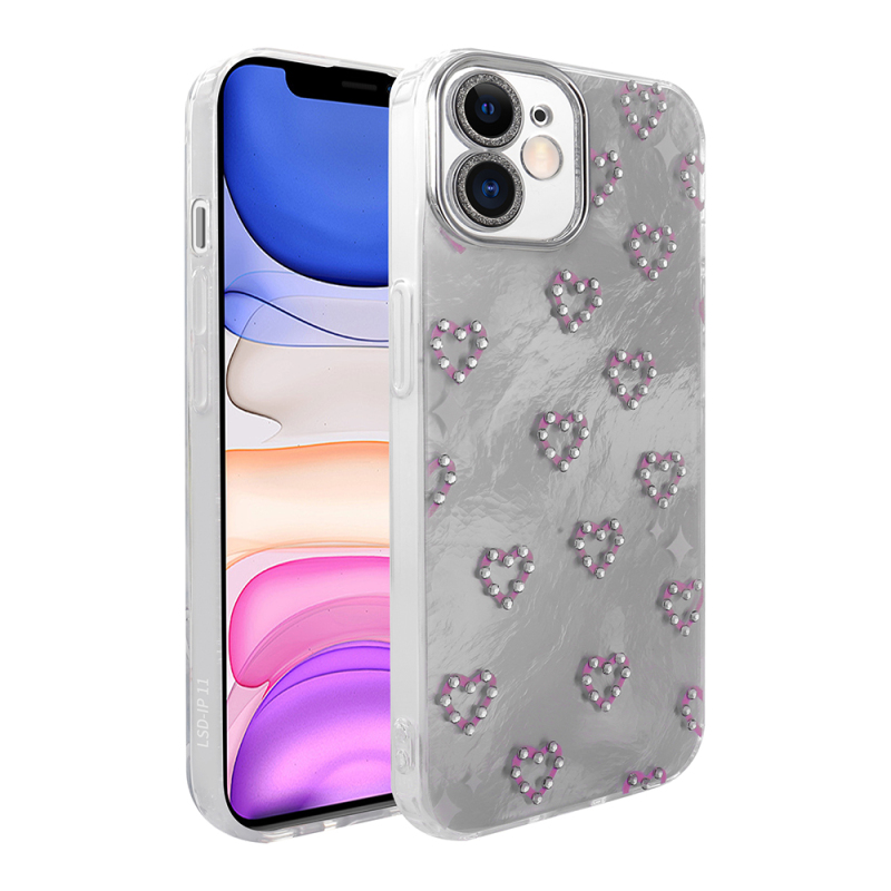 Apple iPhone 11 Case Camera Protection Figured Zore Ponti Silicone Cover - 5