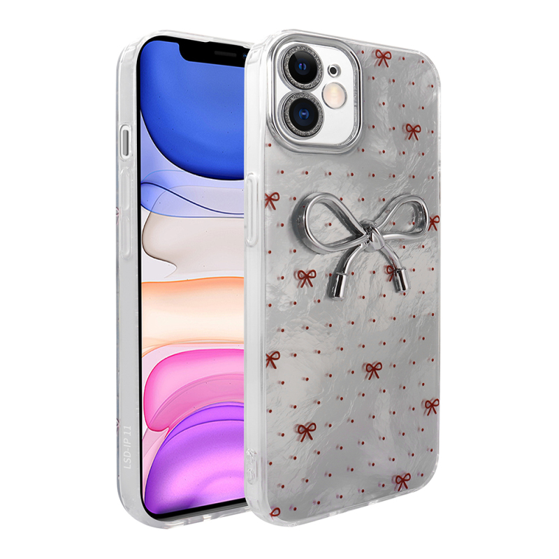 Apple iPhone 11 Case Camera Protection Figured Zore Ponti Silicone Cover - 3