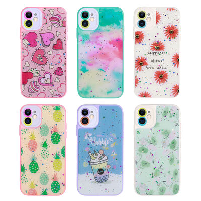 Apple iPhone 11 Case Camera Protector Patterned Zore Pami Cover - 8