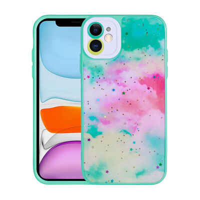Apple iPhone 11 Case Camera Protector Patterned Zore Pami Cover - 3