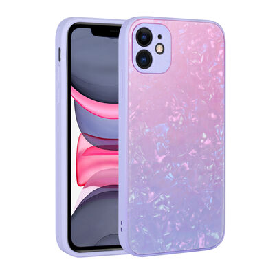 Apple iPhone 11 Case Color Transition Marble Pattern Hard Silicone Zore Granite Cover - 3