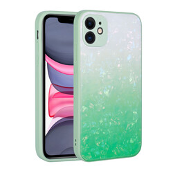 Apple iPhone 11 Case Color Transition Marble Pattern Hard Silicone Zore Granite Cover - 4