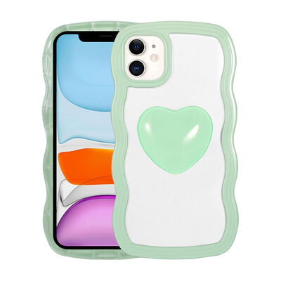 Apple iPhone 11 Case Colorful Heart Shaped Zore Poncik Cover - 4