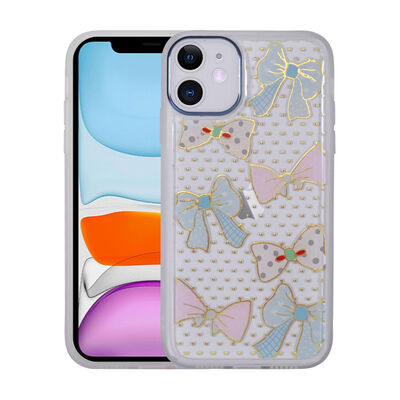 Apple iPhone 11 Case Figured Patterned Luminous Hard Zore Sos Cover - 3