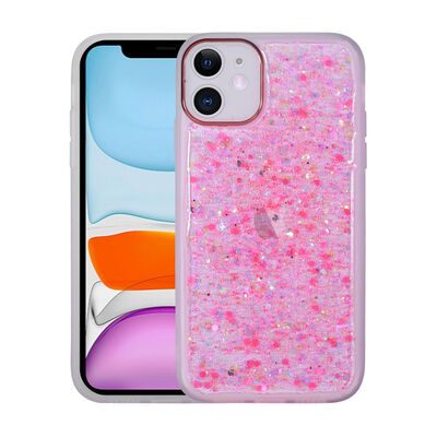 Apple iPhone 11 Case Figured Patterned Luminous Hard Zore Sos Cover - 7