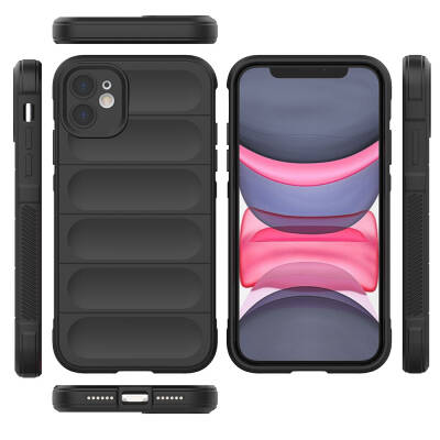 Apple iPhone 11 Case Flexible TPU Hollow Back Surface Design Zore Etnik Silicone Cover - 11