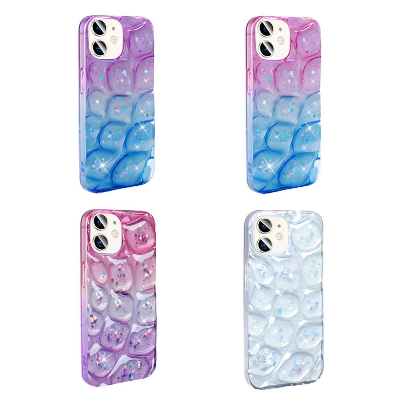 Apple iPhone 11 Case Glittered 3D Patterned Zore Hacar Cover - 3