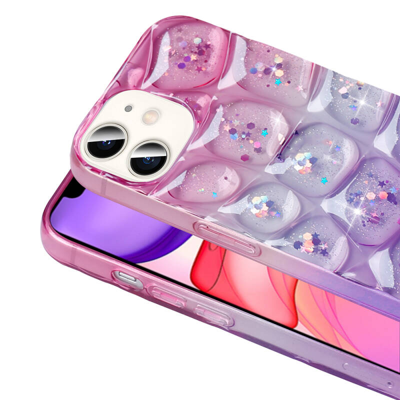Apple iPhone 11 Case Glittered 3D Patterned Zore Hacar Cover - 7
