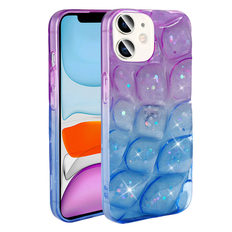 Apple iPhone 11 Case Glittered 3D Patterned Zore Hacar Cover - 9