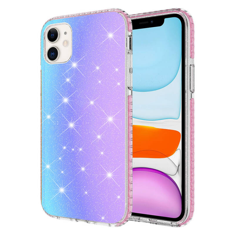 Apple iPhone 11 Case Glossy Color Transition Zore Velle Cover - 1